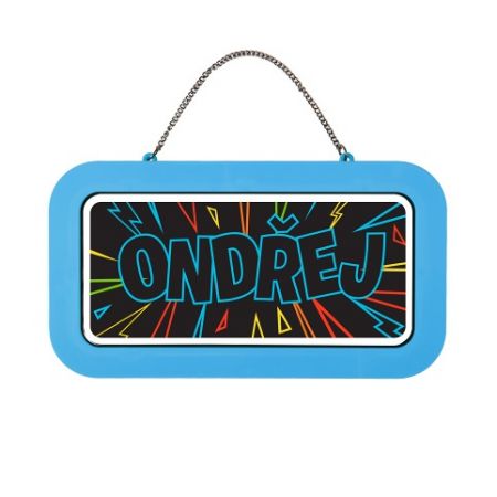 ALBI Neonová cedulka se jménem - Ondřej