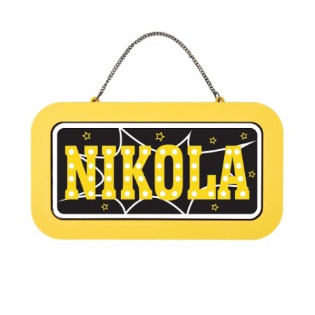 ALBI Neonová cedulka se jménem - Nikola