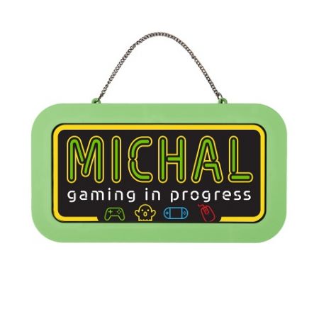 ALBI Neonová cedulka se jménem - Michal