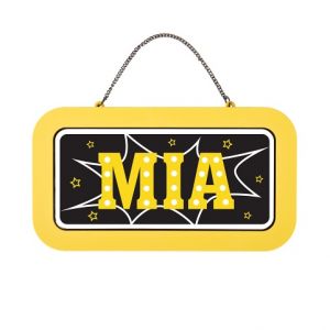 ALBI Neonová cedulka se jménem - Mia