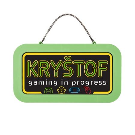 ALBI Neonová cedulka se jménem - Kryštof