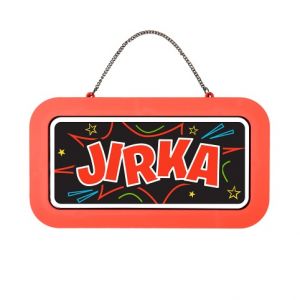 ALBI Neonová cedulka se jménem - Jirka