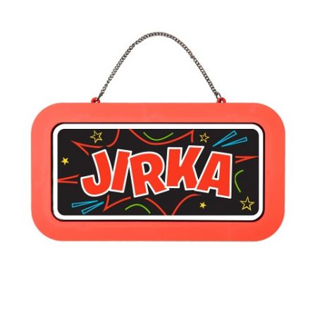 ALBI Neonová cedulka se jménem - Jirka