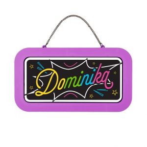 ALBI Neonová cedulka se jménem - Dominika