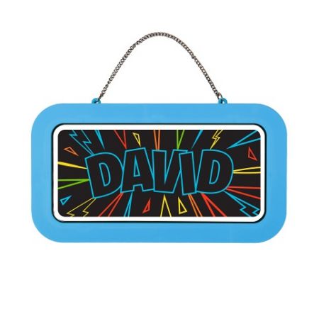 ALBI Neonová cedulka se jménem - David