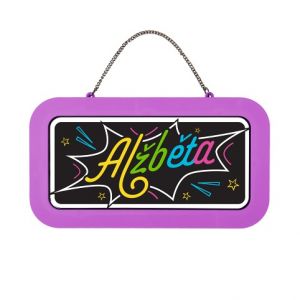 ALBI Neonová cedulka se jménem - Alžběta