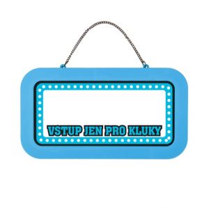 ALBI Neonová cedulka bez jména - Jen pro kluky
