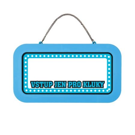 ALBI Neonová cedulka bez jména - Jen pro kluky