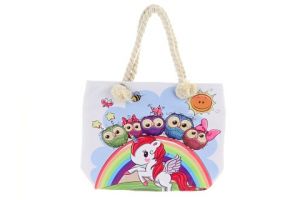Kabelka přes rameno Jednorožec se sovičkami