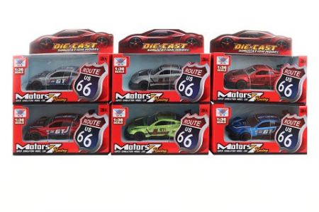 Auto kovové sportovní zpětný chod