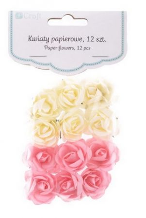 Samolepicí papírové květiny – růže