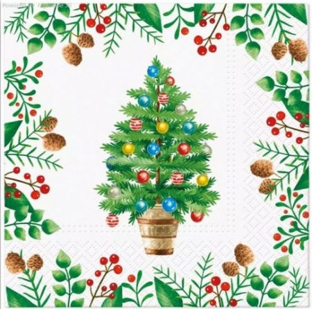 Ubrousky TETE vánoční Decorated tree