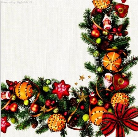 Ubrousky Daisy vánoční Christmas Decorative Frame 