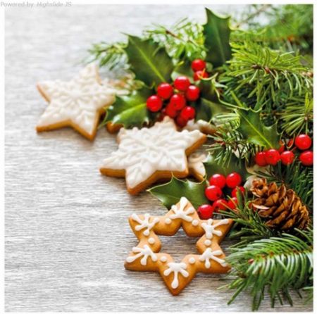 Ubrousky Daisy vánoční Decor with Gingerbread Cookies