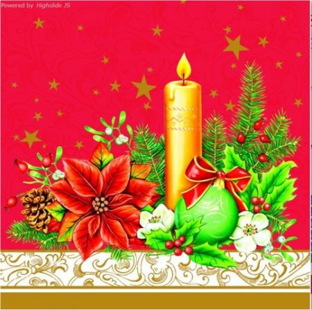 Ubrousky Maki vánoční Classical Christmas Decor Red