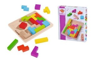 Dřevěná hra skládání tvarů