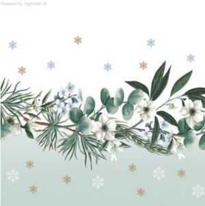 Ubrousky Daisy vánoční Botanical Christmas Motifs