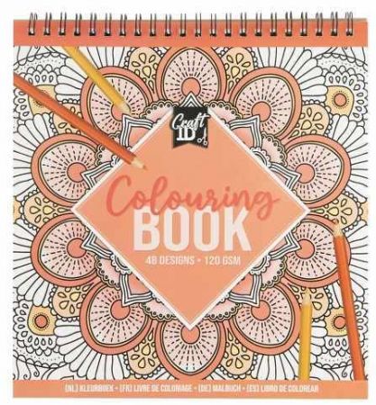 Kniha omalovánek 21x20 cm 120 g/m2 24 listů/48 designů