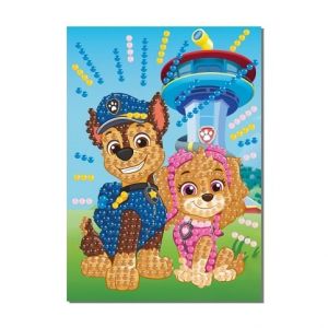 Kreativní set diamantové malování Paw Patrol 18x12,5 cm