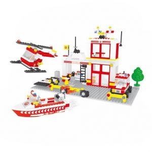 Kompatibilní stavebnice BLOXO hasiči stanice 368 ks