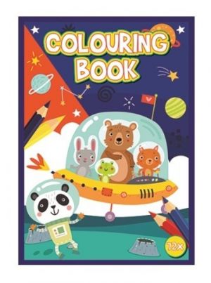 Kniha omalovánek 72 stran A4 Vesmír