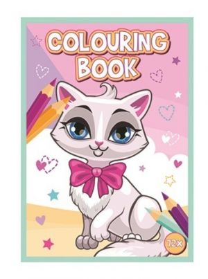 Kniha omalovánek 72 stran A4 Kočky a Psi
