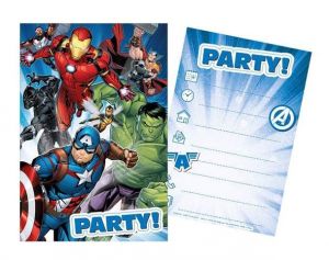 Sada párty 5 pozvánek + 5 obálek Avengers
