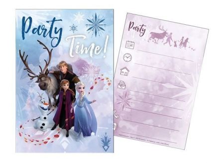 Sada párty 5 pozvánek + 5 obálek Frozen 2