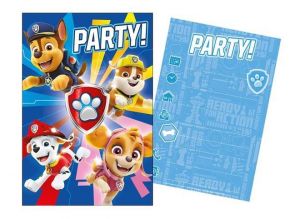 Sada párty 5 pozvánek + 5 obálek Paw Patrol