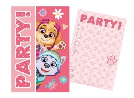 Sada párty 5 pozvánek + 5 obálek Paw Patrol