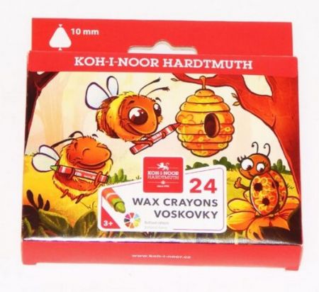 KOH-I-NOOR trojhranné voskovky MAXI 8274 - 24 barev