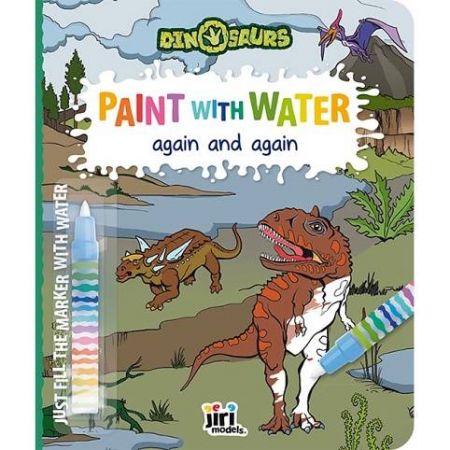 Paint with water again and again Dinosaurs