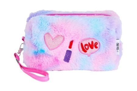 PLYŠOVÁ TAŠTIČKA NA MAKE-UP