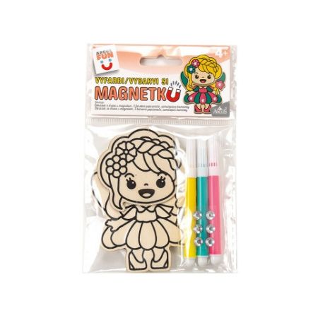 ARGUS Kreativní tvoření  vybarvi si magnetku víla 19260010