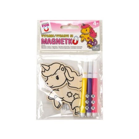 ARGUS Kreativní tvoření vybarvi si magnetku jednorožec III. 19260016