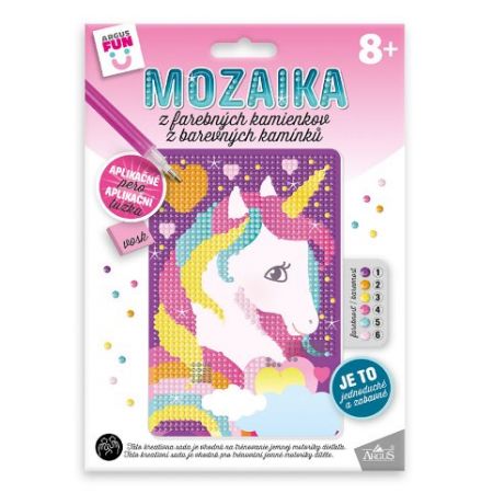 ARGUS Kreativní tvoření mozaika z barevných kamínků - jednorožec 19350001