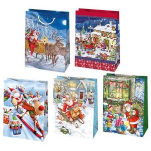 ARGUS Dárková papírová taška (34.5 x 48 cm) mix 10 ks 08939103