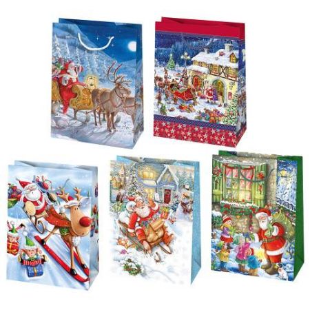 ARGUS Dárková papírová taška (34.5 x 48 cm) mix 10 ks 08939103