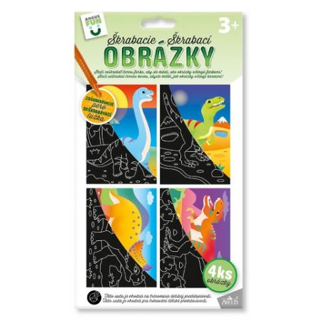 ARGUS Kreativní tvoření škrabací obrázky - dinosaurus 19360003