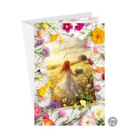 ARGUS Přání k narozeninám, ke svátku hudební 75-8027c