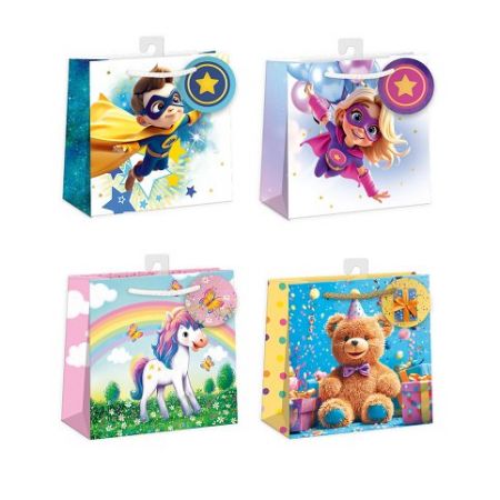 ARGUS Dárková papírová taška 16 x 16 cm mix 12 ks 07250014h