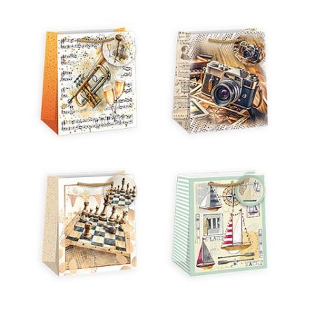 ARGUS Dárková papírová taška 19 x 23 cm mix 12 ks 07450018