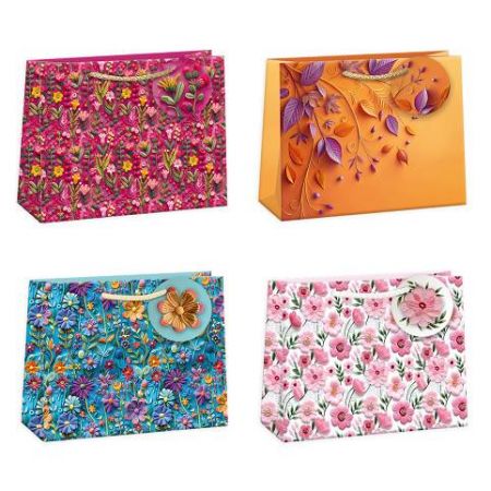 ARGUS Dárková papírová taška (30 x 23 cm) mix 12 ks 07650006