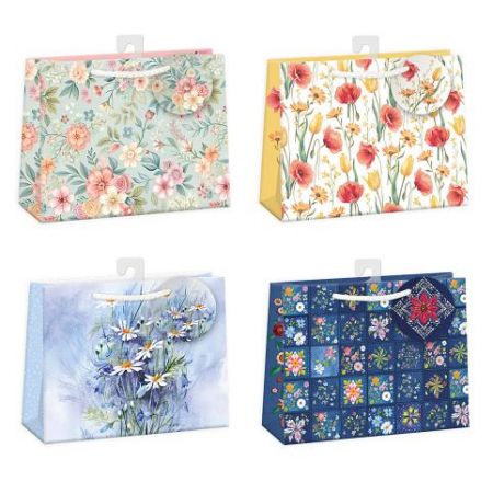 ARGUS Dárková papírová taška (30 x 23 cm) mix 12 ks 07650007h