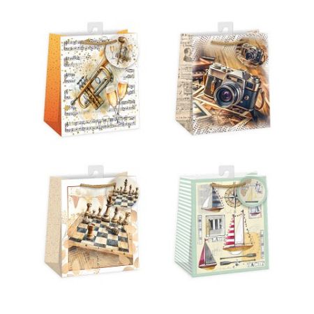 ARGUS Dárková papírová taška 19 x 23 cm mix 12 ks 07450018h