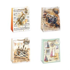 ARGUS Dárková papírová taška (29 x 38 cm) mix 12 ks 07850011