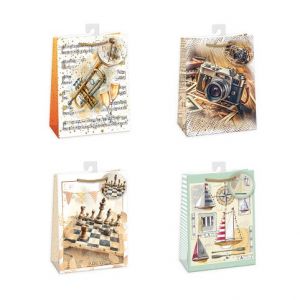 ARGUS Dárková papírová taška (29 x 38 cm) mix 12 ks 07850011h