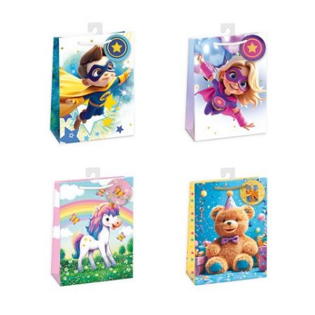 ARGUS Dárková papírová taška (29 x 38 cm) mix 12 ks 07850013h