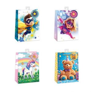 ARGUS Dárková papírová taška (34.5 x 48 cm) mix 12 ks 07950008h