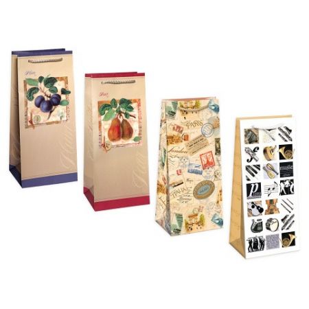 ARGUS Dárková papírová taška (13 x 29.5 cm) mix 12 ks 07750009